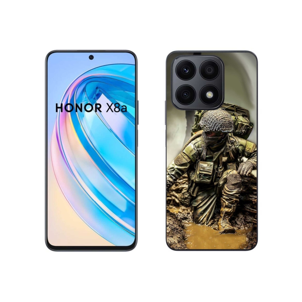 Gelový kryt mmCase na Honor X8a - voják