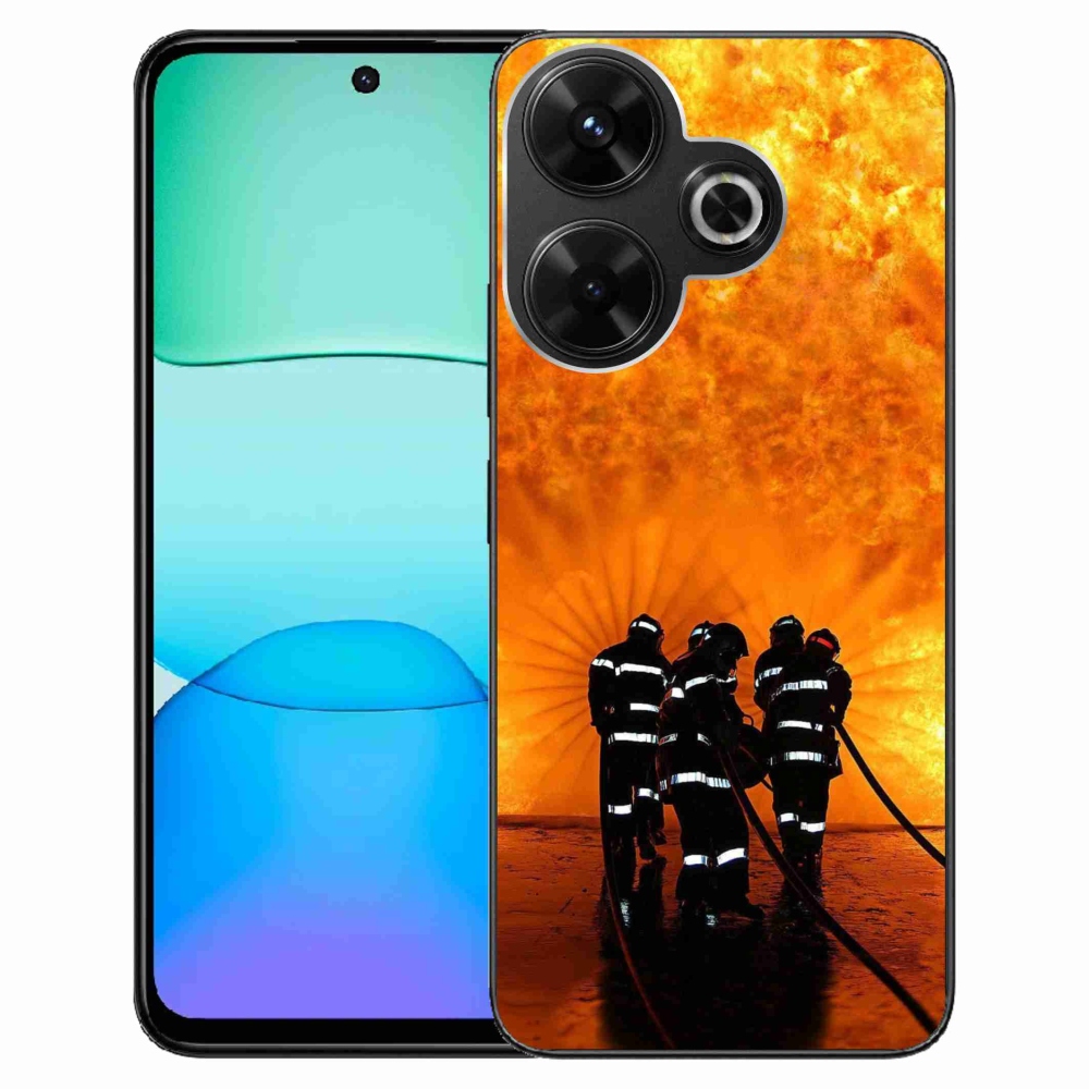 Gelový kryt mmCase na Xiaomi Redmi 13 4G/Poco M6 4G - požár