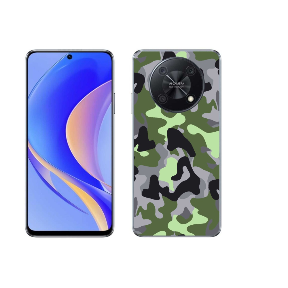 Gelový kryt mmCase na Huawei Nova Y90 - maskáčový vzor 7
