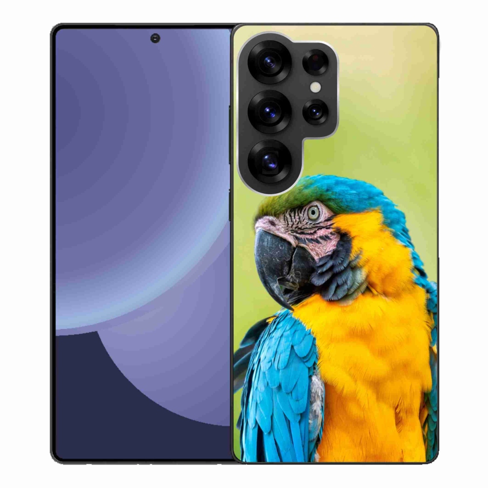 Gelový kryt mmCase na Samsung Galaxy S25 Ultra - papoušek ara 2
