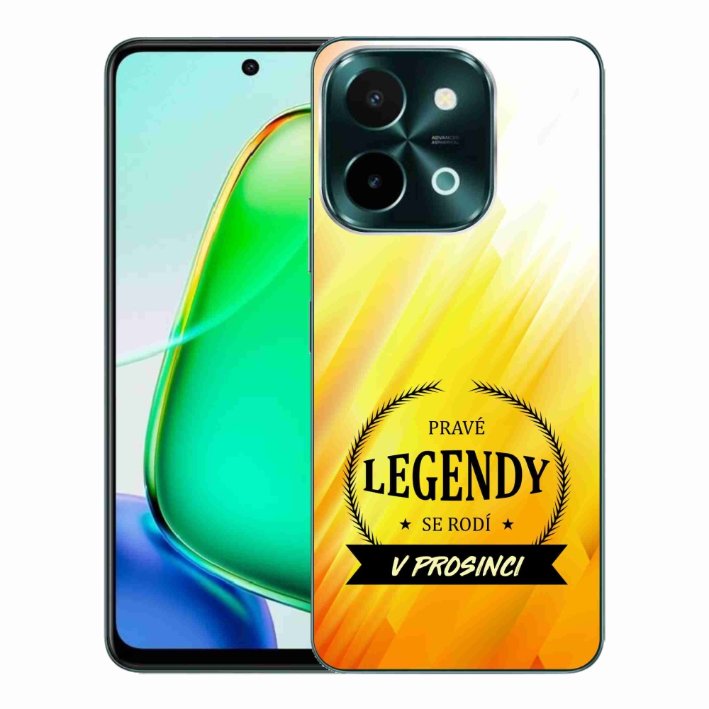Gelový kryt mmCase na Vivo Y28 - legendy v prosinci žluté pozadí