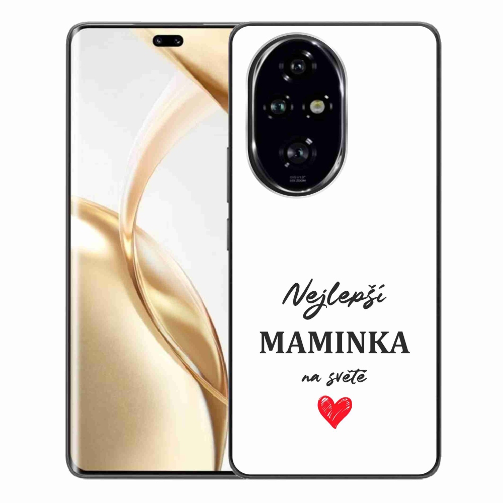 Gelový kryt mmCase na Honor 200 Pro 5G - nejlepší maminka 1 bílé pozadí