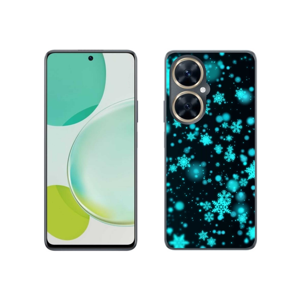 Gelový kryt mmCase na Huawei Nova 11i - sněhové vločky 1