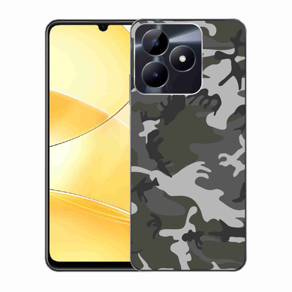 Gelový kryt mmCase na Realme C51/C53 - maskáčový vzor