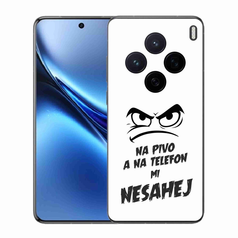 Gelový kryt mmCase na Vivo X200 5G - pivní motiv 2 bílé pozadí