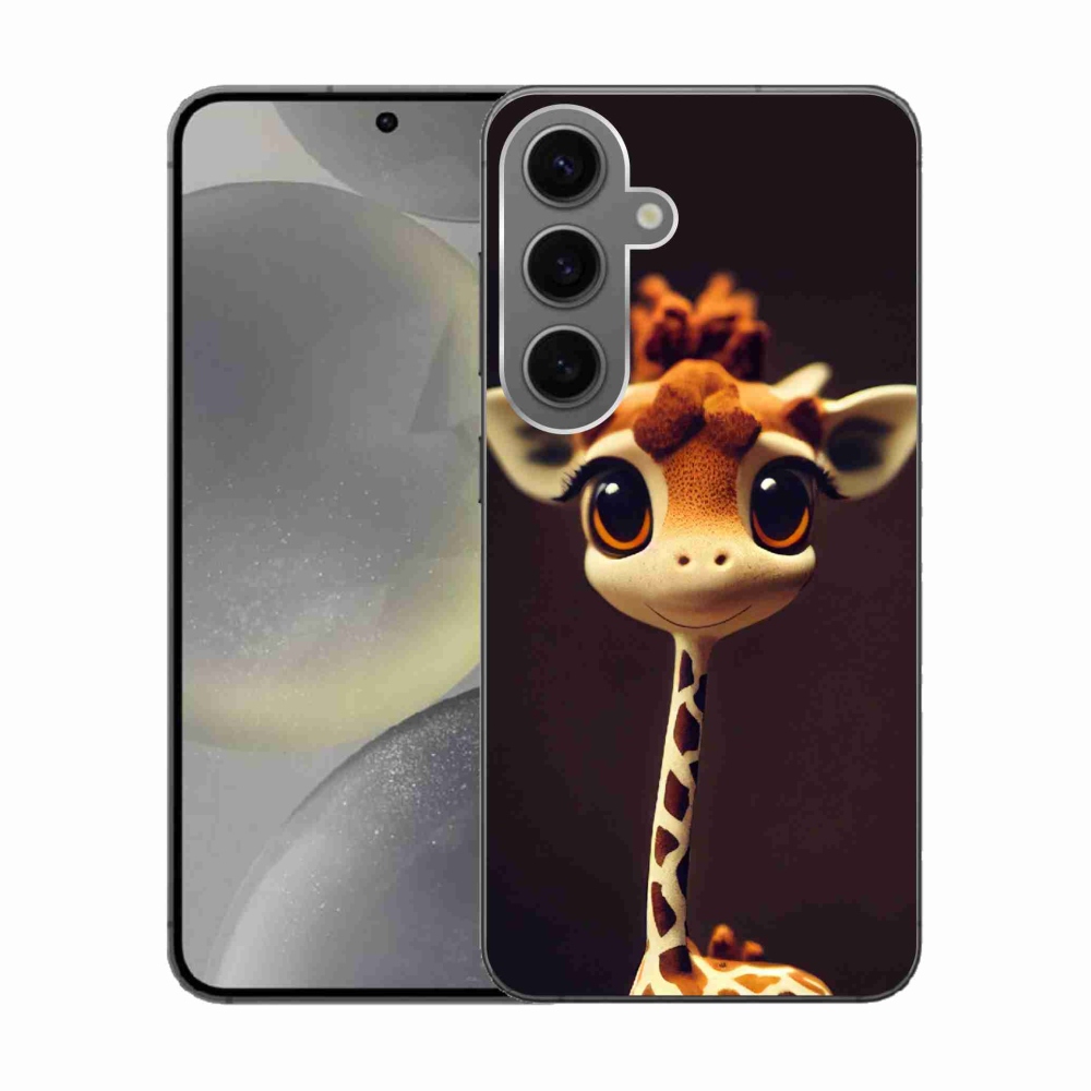 Gelový kryt mmCase na Samsung Galaxy S24 - malá žirafa