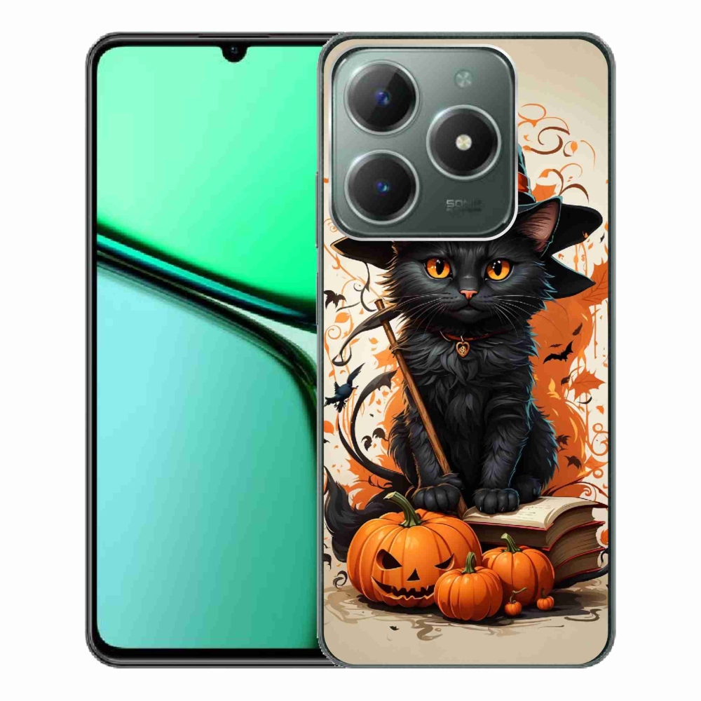 Gelový kryt mmCase na Realme C61 - kocour čaroděj
