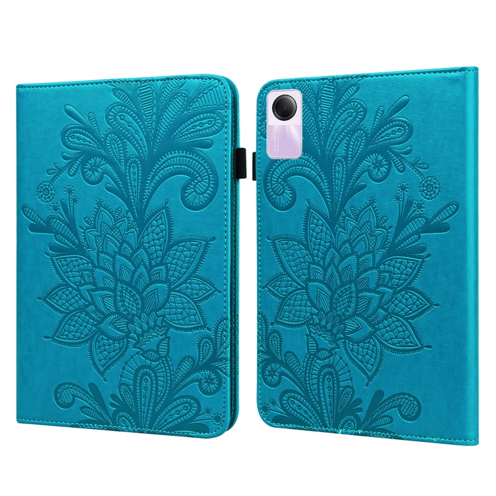 Flower zavírací pouzdro na Xiaomi Redmi Pad SE - modré