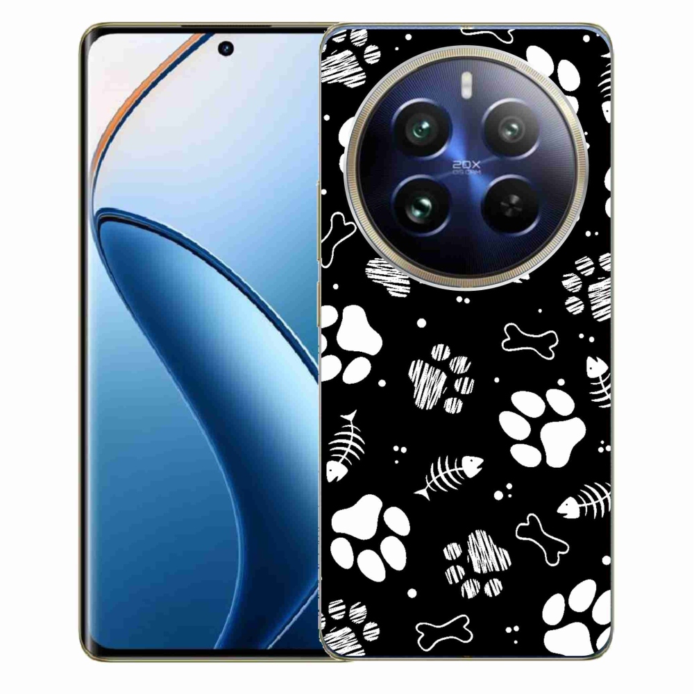 Gelový kryt mmCase na Realme 12 Pro 5G/12 Pro+ 5G - psí tlapky