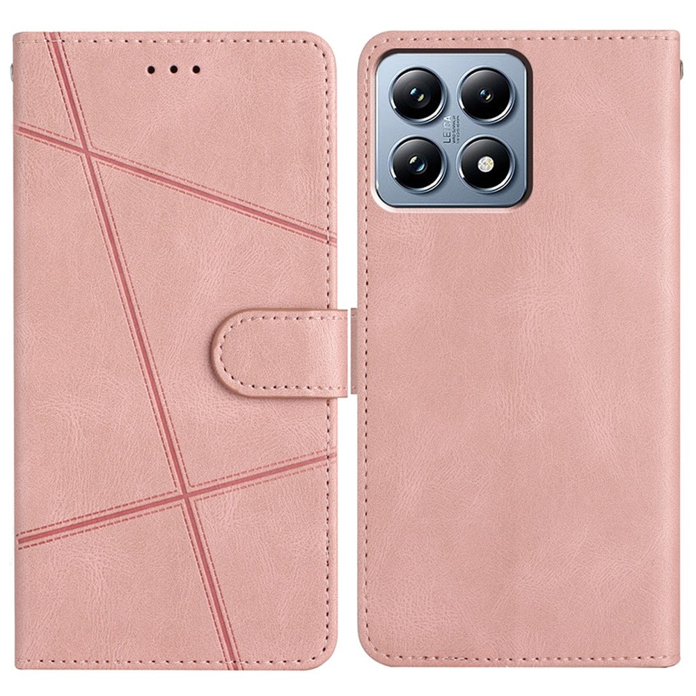 Line knížkové pouzdro na Xiaomi 15T Pro - růžové