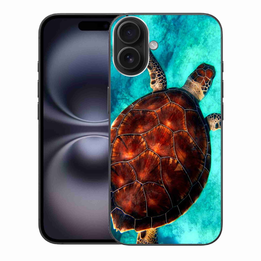 Gelový kryt mmCase na iPhone 16 Plus - želva