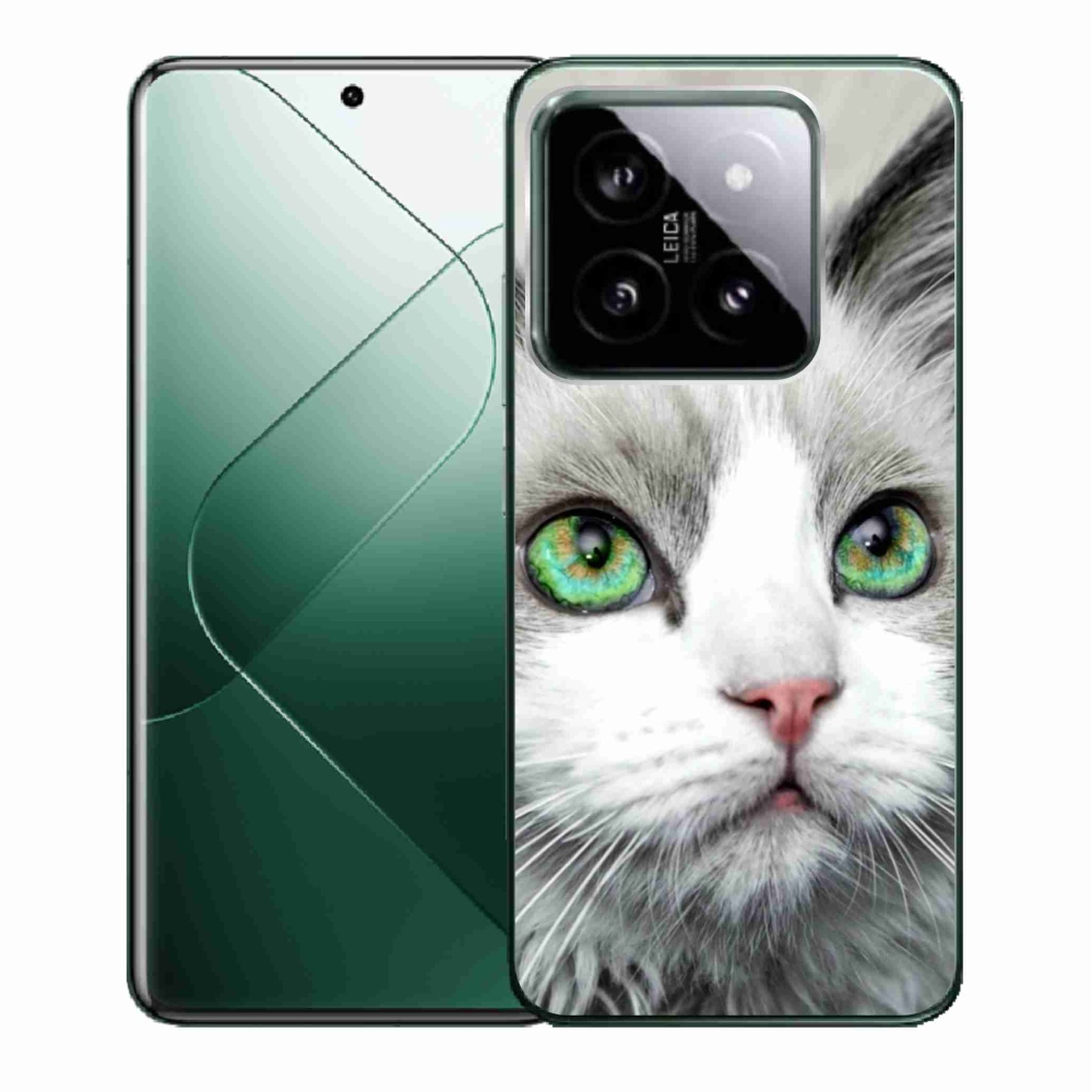 Gelový kryt mmCase na Xiaomi 14 - kočičí pohled