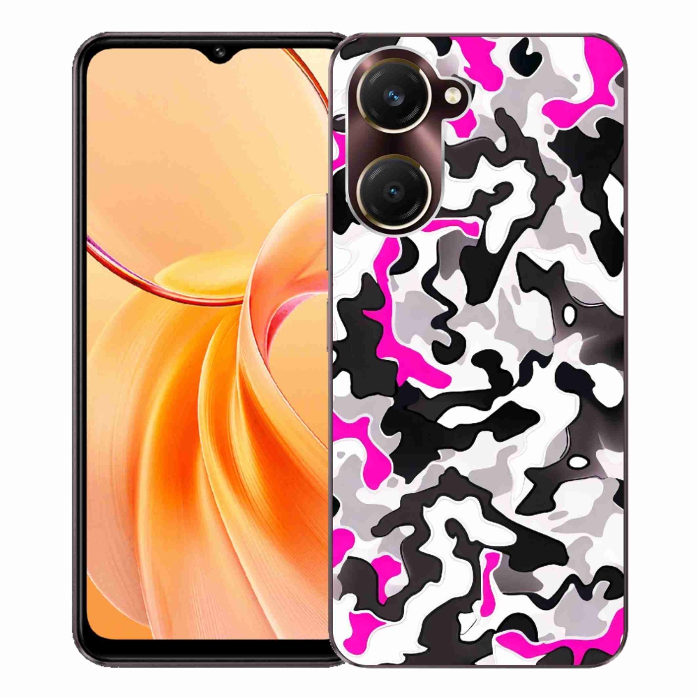 Gelový kryt mmCase na Vivo Y28s 5G - maskáčový vzor 5