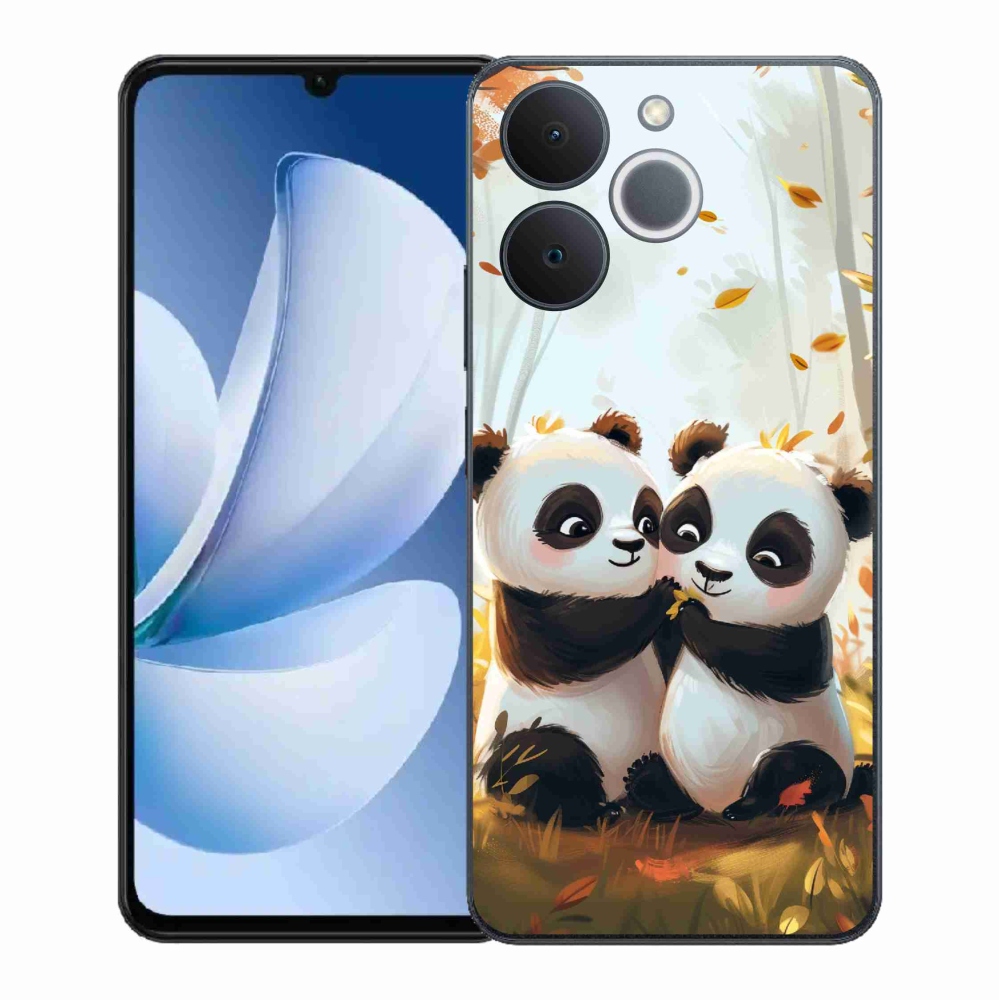 Gelový kryt mmCase na Realme Note 70T - pandy