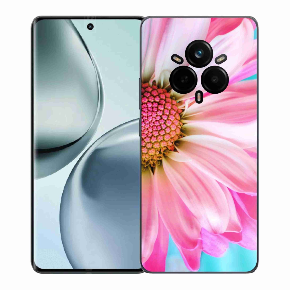 Gelový kryt mmCase na Realme 14 Pro+ 5G - růžová květina