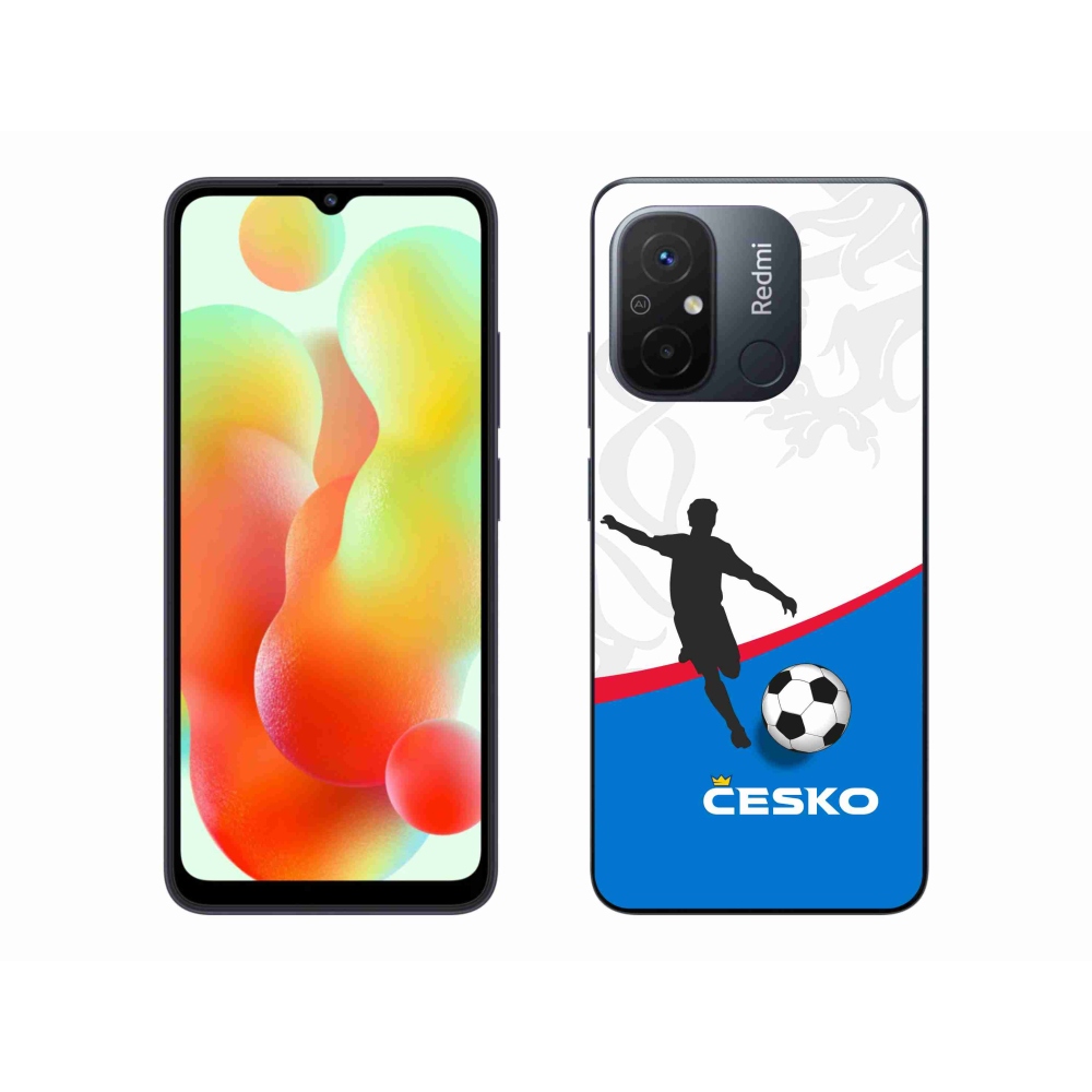 Gelový kryt mmCase na Xiaomi Redmi 12C - fotbal Česko 1
