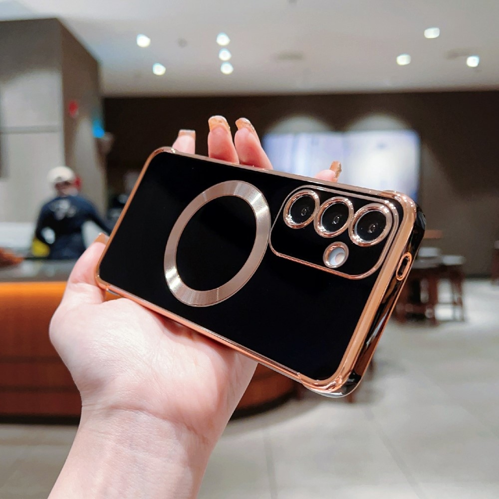 Frames gelový obal s podporou MagSafe na Samsung Galaxy S25+ - černý
