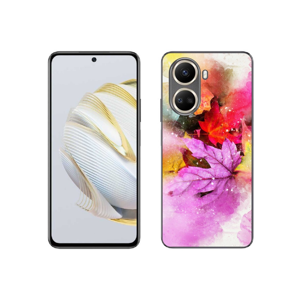 Gelový kryt mmCase na Huawei Nova 10 SE - barevné listy