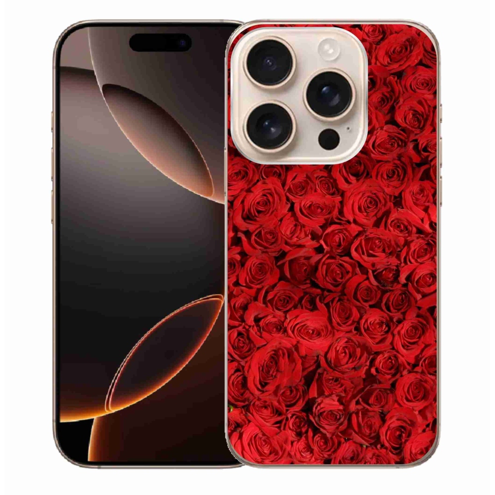 Gelový kryt mmCase na iPhone 16 Pro Max - růže