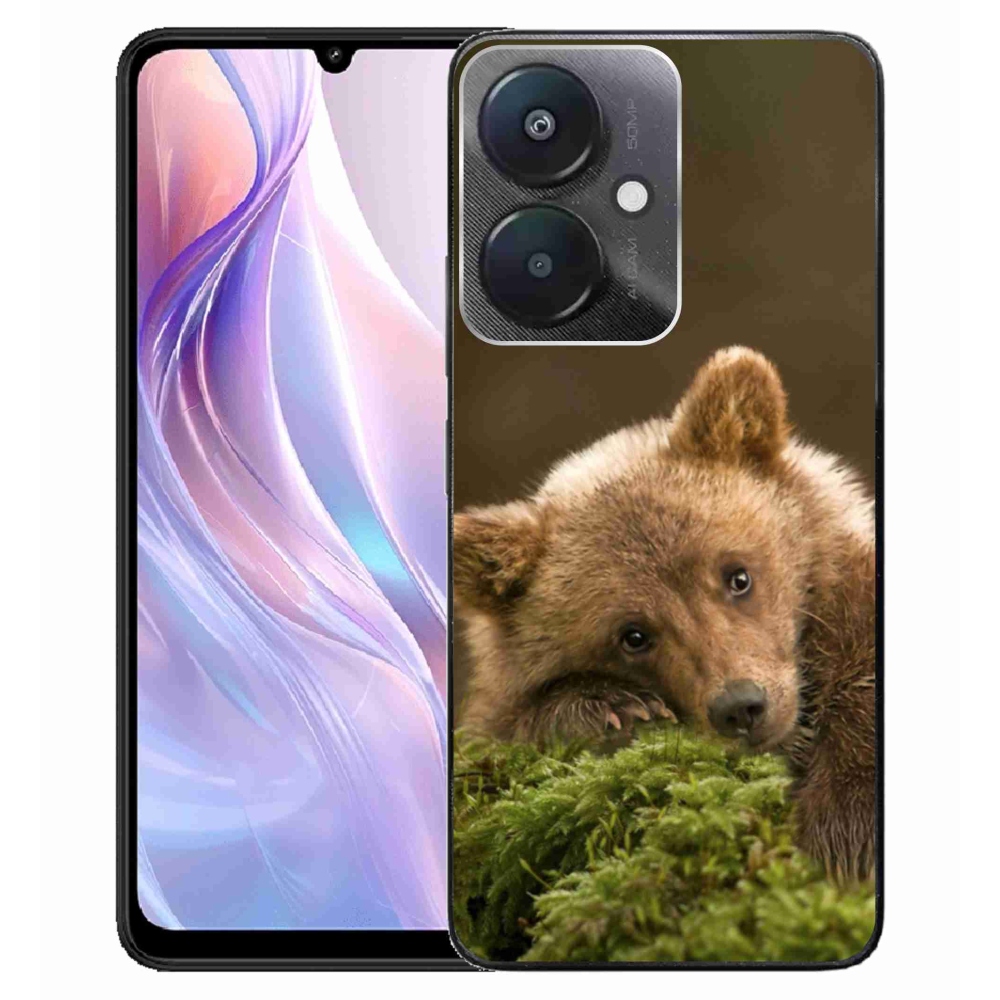 Gelový kryt mmCase na Xiaomi Redmi 13C 5G - medvěd