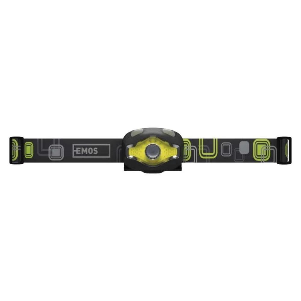 COB LED + LED čelovka P3536, 220 lm, 100 m, 3× AAA