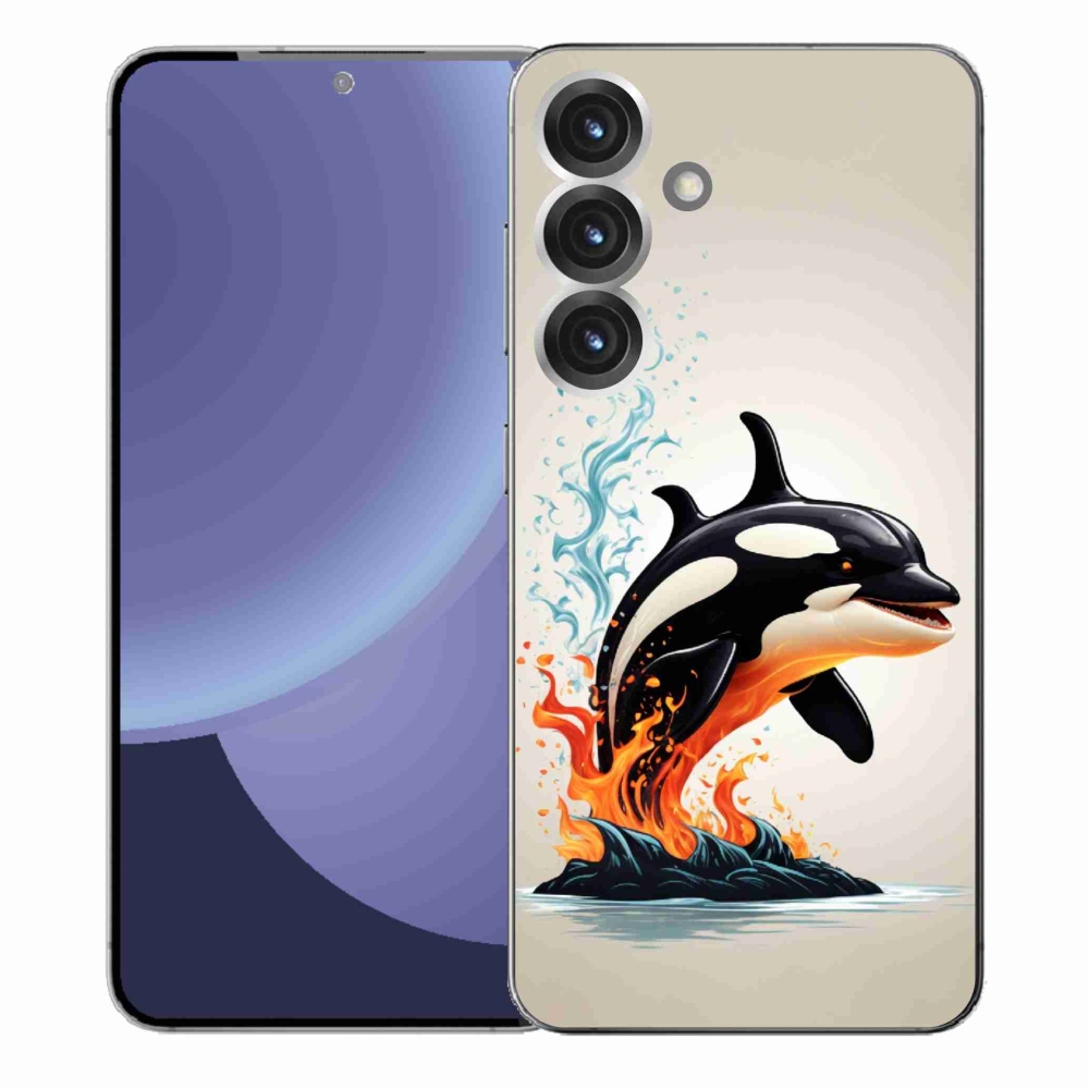 Gelový kryt mmCase na Samsung Galaxy S25+ - kosatka