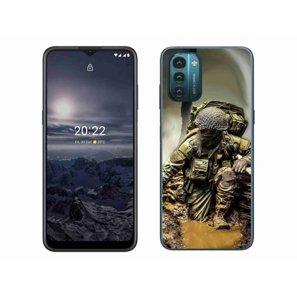 Gelový kryt mmCase na Nokia G11/G21 - voják
