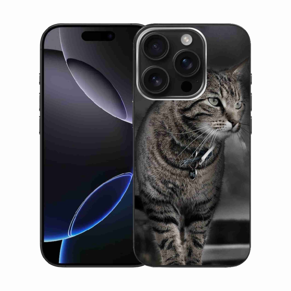 Gelový kryt mmCase na iPhone 16 Pro - kočka