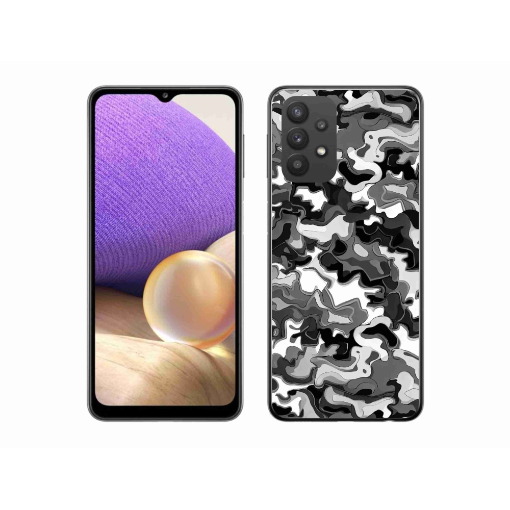 Gelový kryt mmCase na Samsung Galaxy A32 5G - maskáčový vzor 3