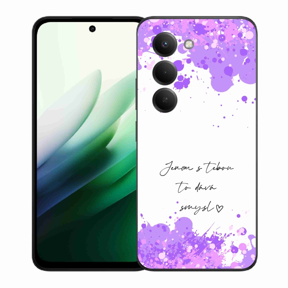 Gelový kryt mmCase na Xiaomi Redmi 15 5G (169mm) - zamilovaný text bílé pozadí