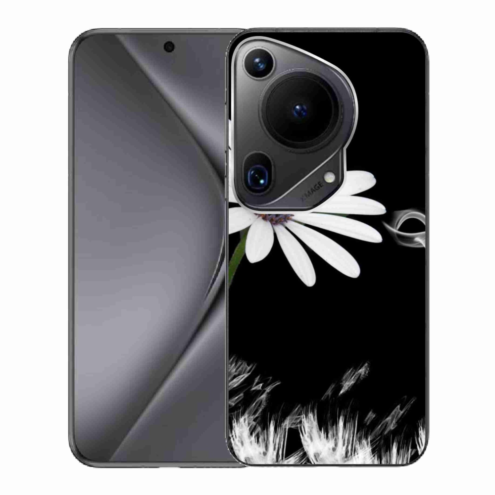 Gelový kryt mmCase na Huawei Pura 70 Ultra - bílá květina