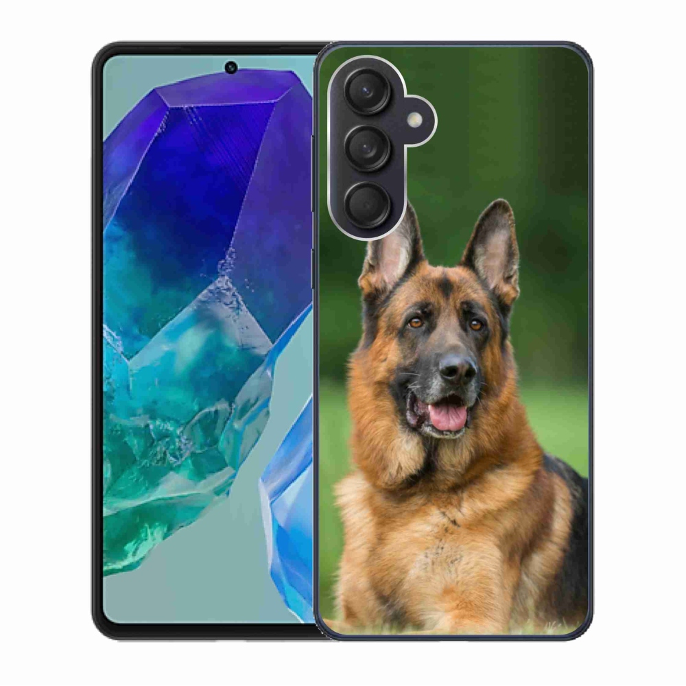 Gelový kryt mmCase na Samsung Galaxy M55 5G - německý ovčák