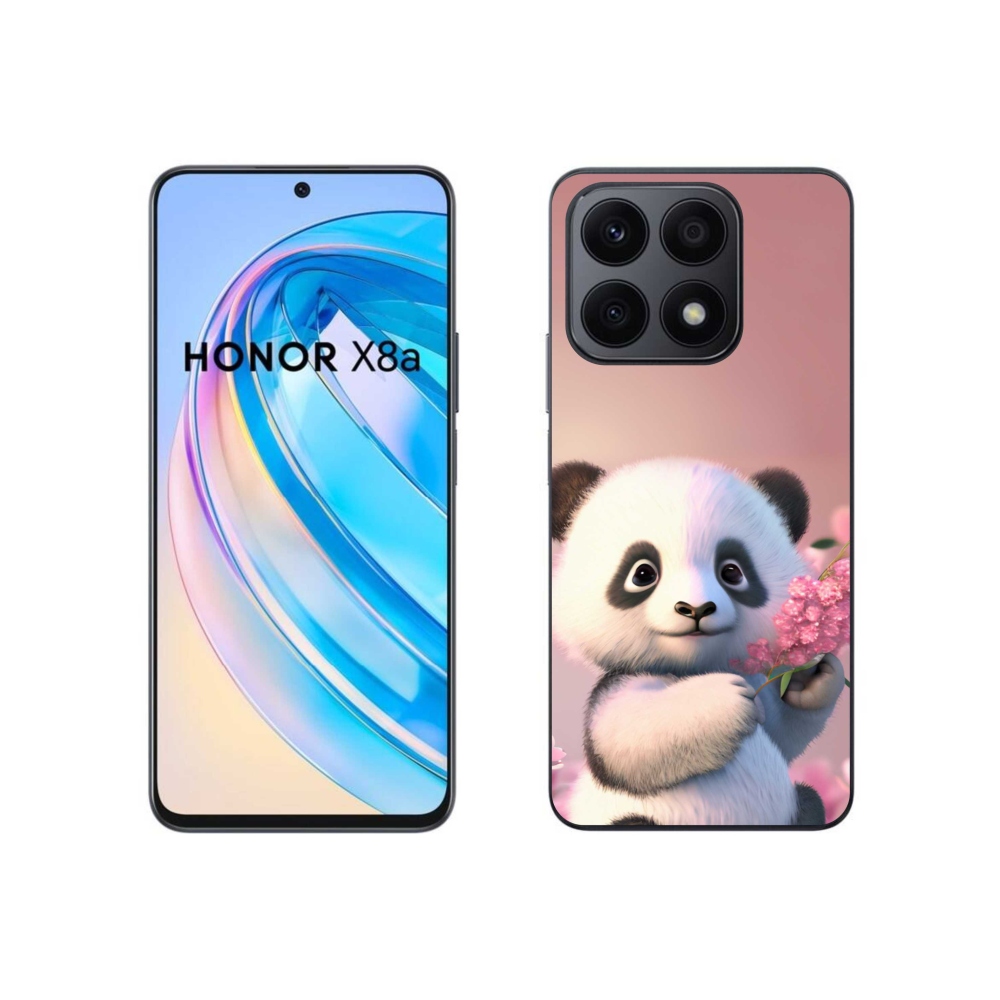 Gelový kryt mmCase na Honor X8a - roztomilá panda