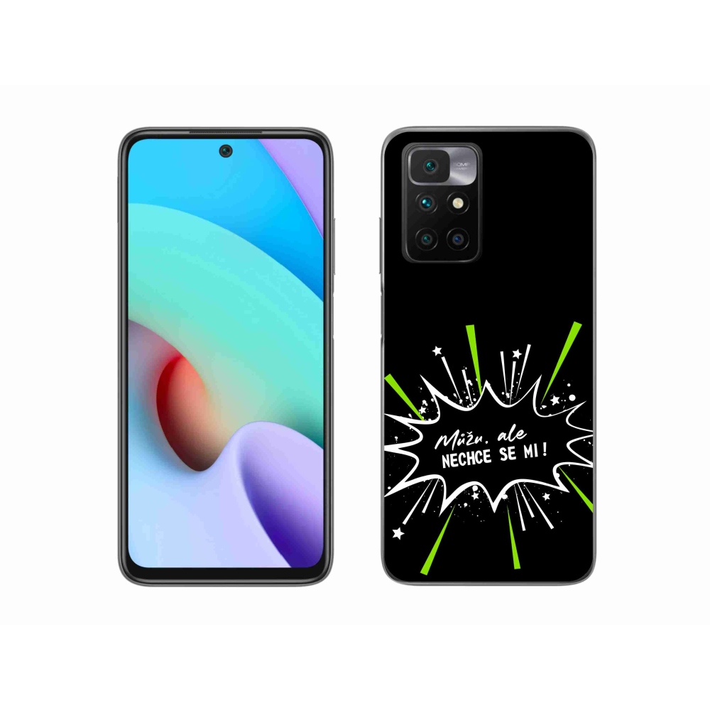 Gelový kryt mmCase na Xiaomi Redmi 10/Redmi 10 (2022) - vtipný text 11 černé pozadí