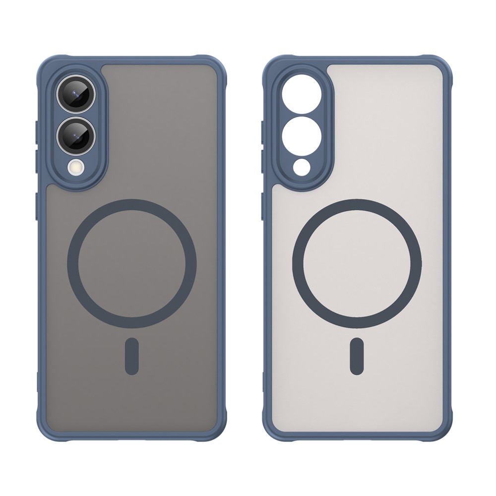 Case matný gelový obal s MagSafe na Samsung Galaxy S25 Edge - modrý