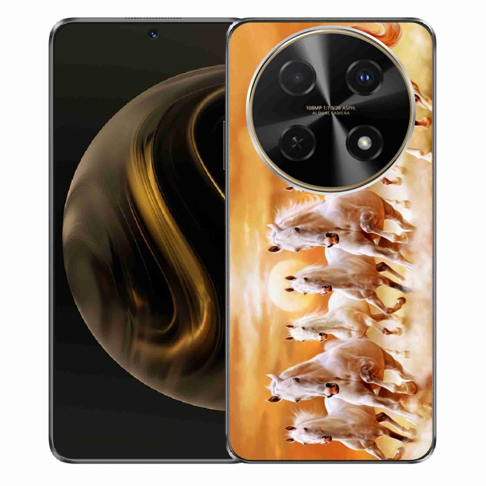 Gelový obal mmCase na Huawei Nova 12i - koně 2