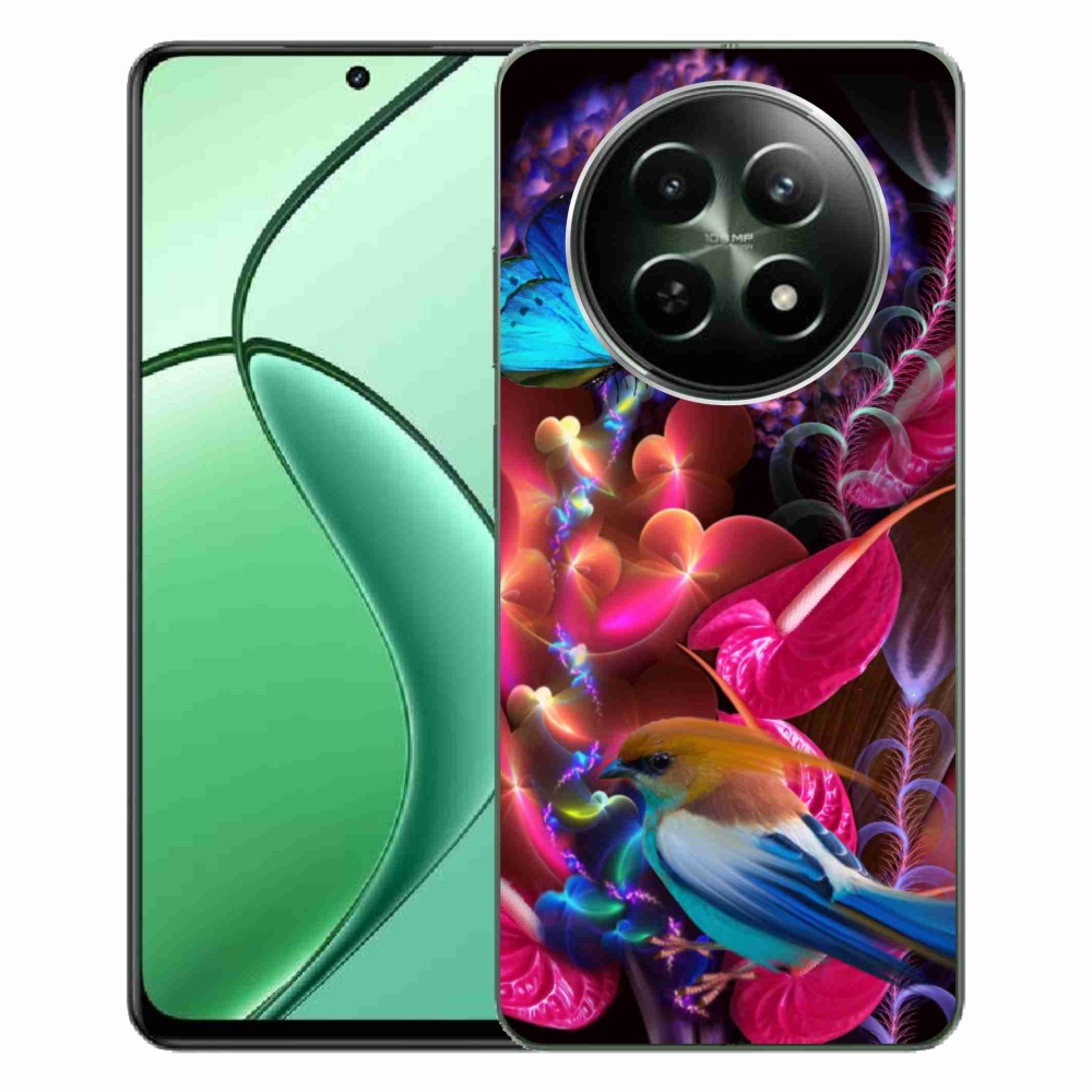 Gelový kryt mmCase na Realme 12 5G/12x 5G - barevné květiny