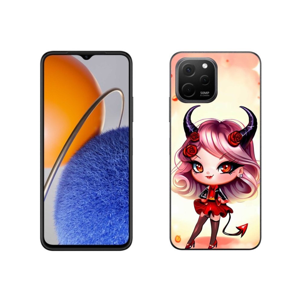 Gelový kryt mmCase na Huawei Nova Y61 - kreslená čertice