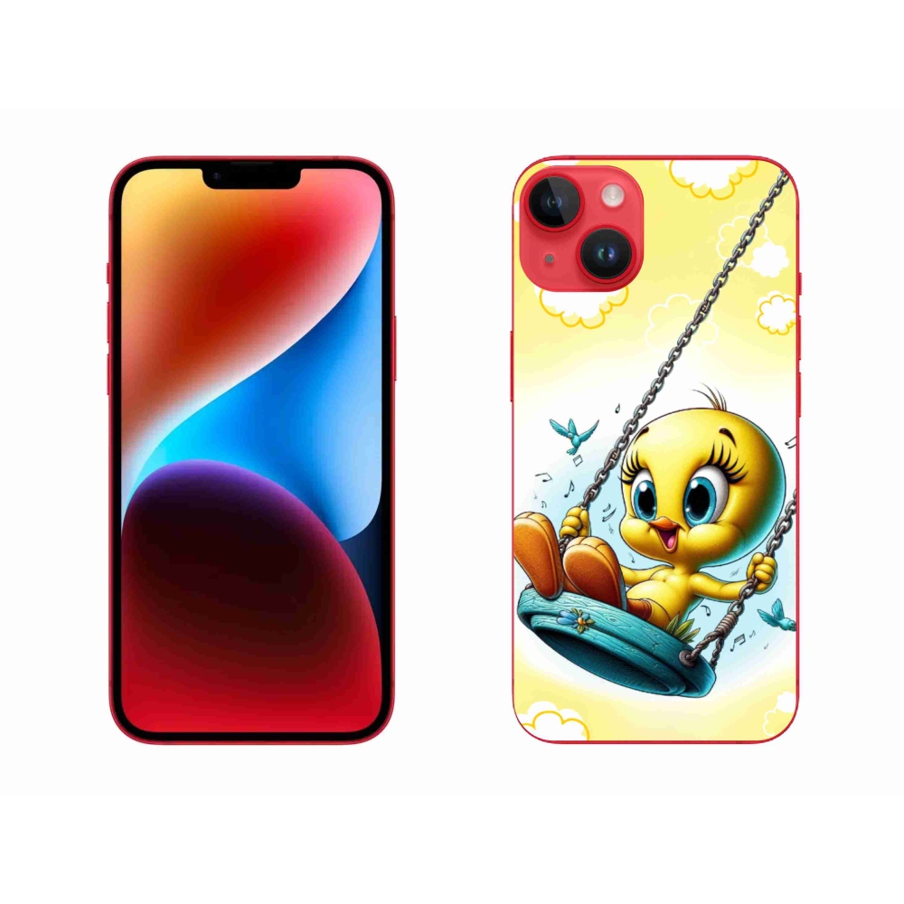 Gelový kryt mmCase na iPhone 14 Plus - tweety