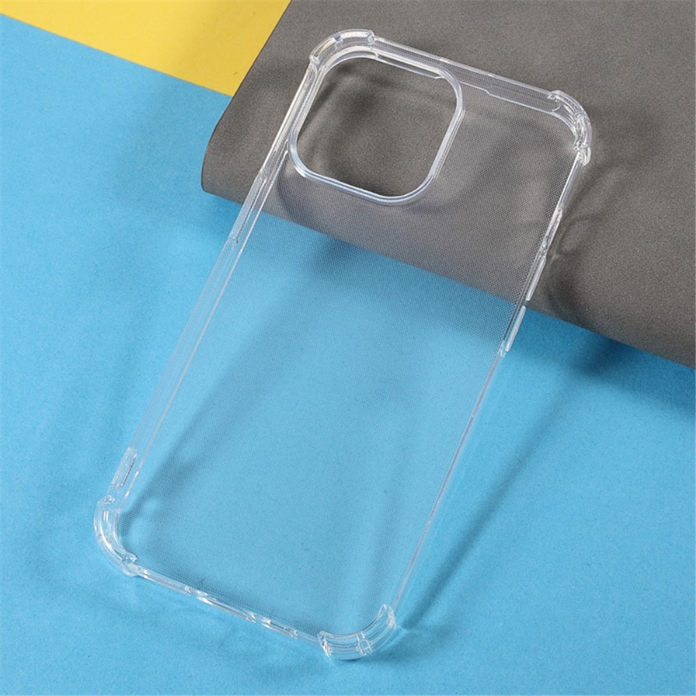 Gelový obal se zesílenými rohy na iPhone 15 Pro Max - průhledný