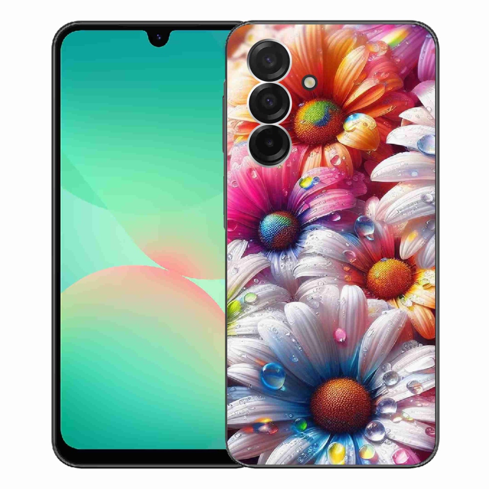 Gelový kryt mmCase na Samsung Galaxy A26 5G - barevné kopretiny