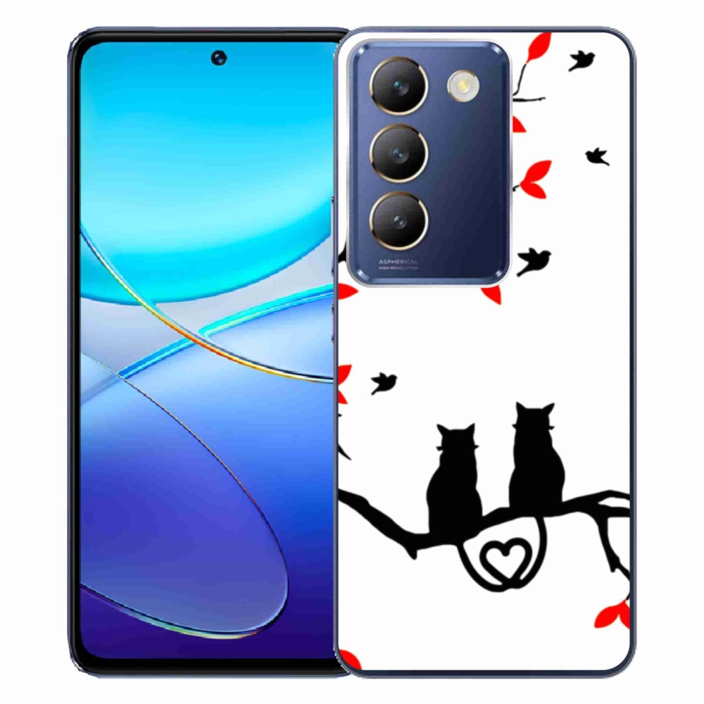 Gelový kryt mmCase na Vivo V40 SE 4G/5G - kočičí láska