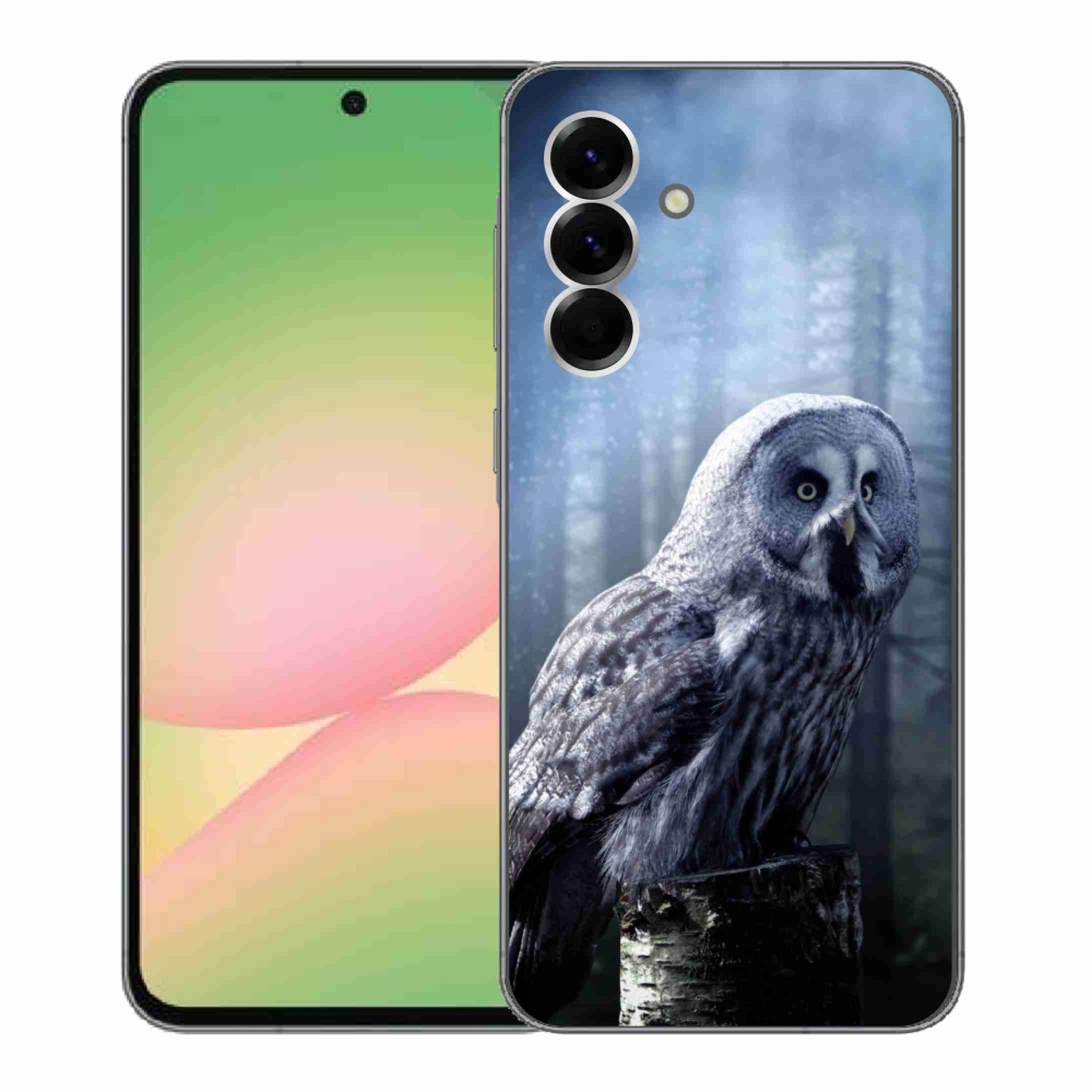 Gelový kryt mmCase na Samsung Galaxy A56 5G - sova