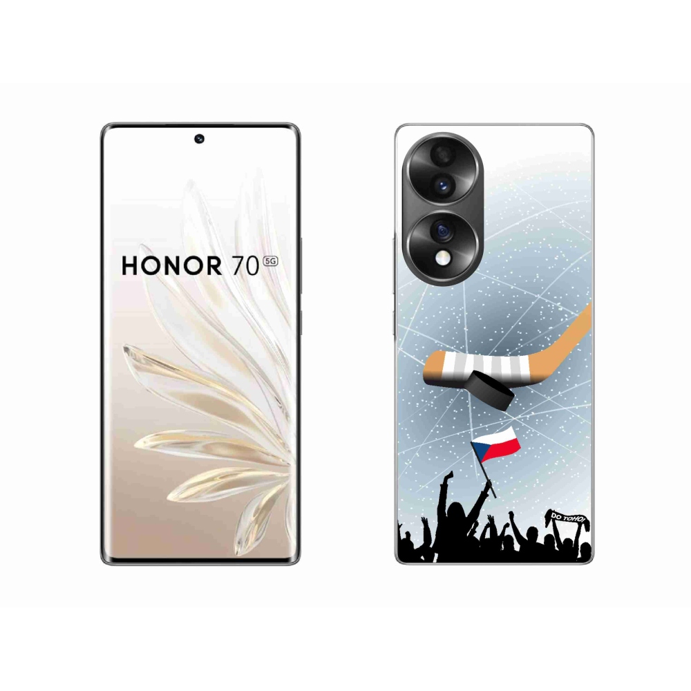 Gelový kryt mmCase na Honor 70 - fanoušci hokeje