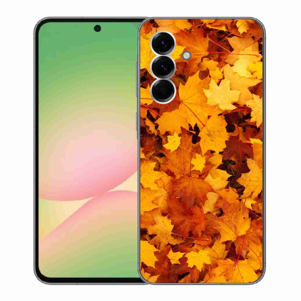 Gelový kryt mmCase na Samsung Galaxy A56 5G - javorové listy