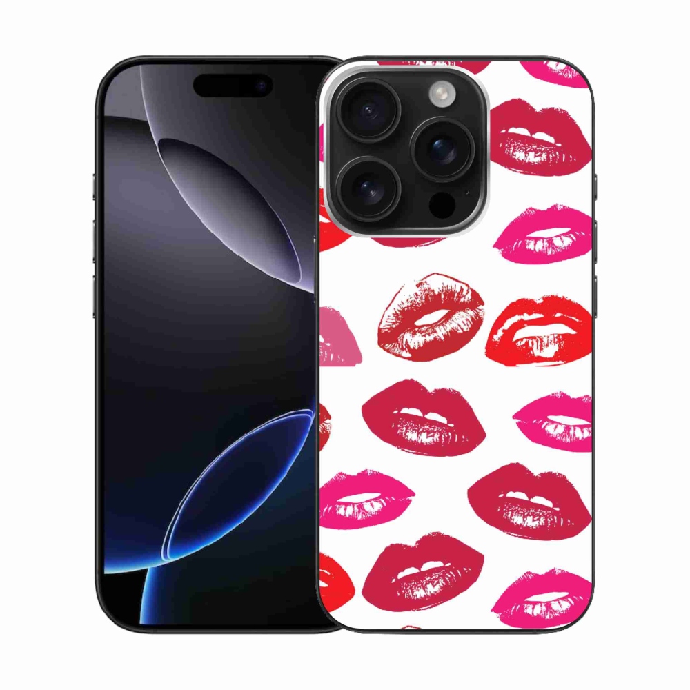 Gelový kryt mmCase na iPhone 16 Pro - rty