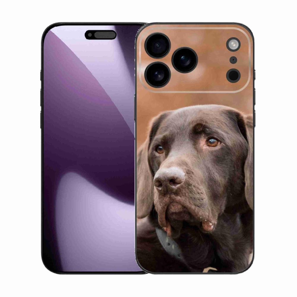 Gelový kryt mmCase na iPhone 17 Pro Max - hnědý labrador