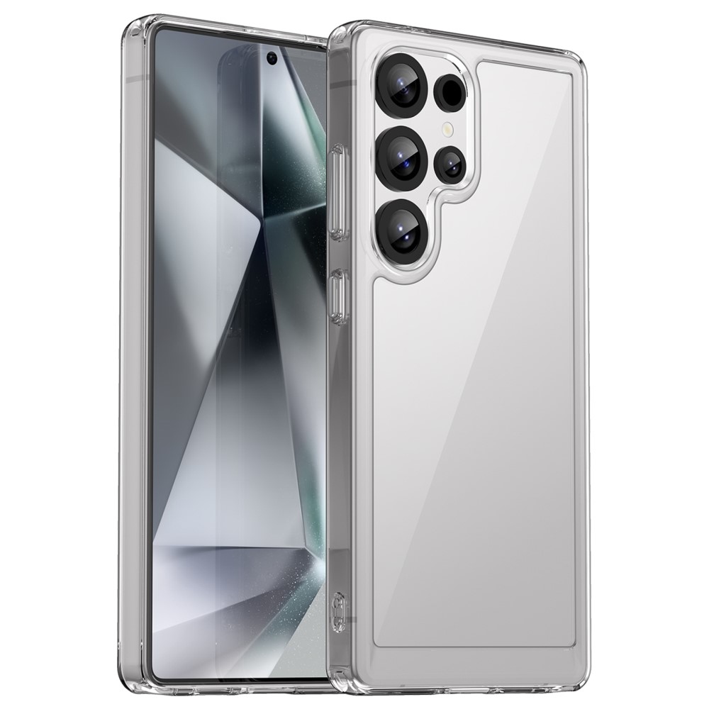 Gelový obal s pevnými zády na Samsung Galaxy S25 Ultra - průhledný