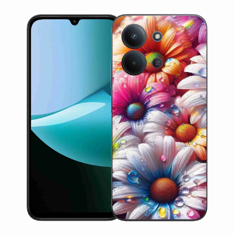 Gelový kryt mmCase na Xiaomi Redmi 15C 4G (171mm)/Poco C85 4G (171mm) - barevné kopretiny