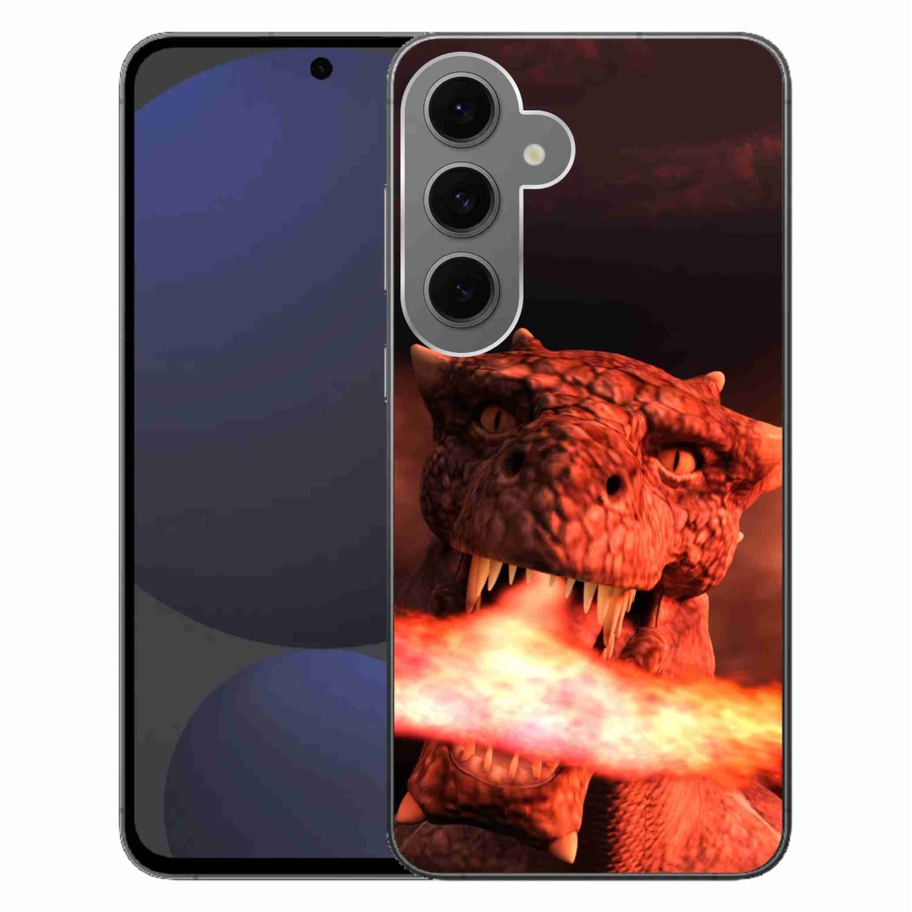 Gelový kryt mmCase na Samsung Galaxy S24 FE - drak